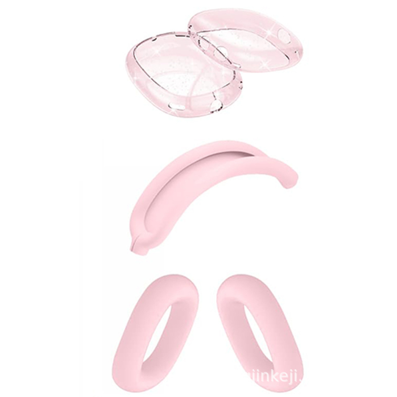 AirPods Max kaitsekott silikoonist ja TPU-st, poolläbipaistev, universaalne, süstvormimine, kohandatav