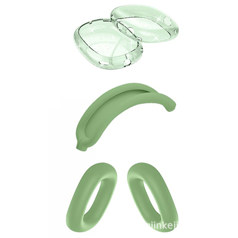 AirPods Max kaitsekott silikoonist ja TPU-st, poolläbipaistev, universaalne, süstvormimine, kohandatav