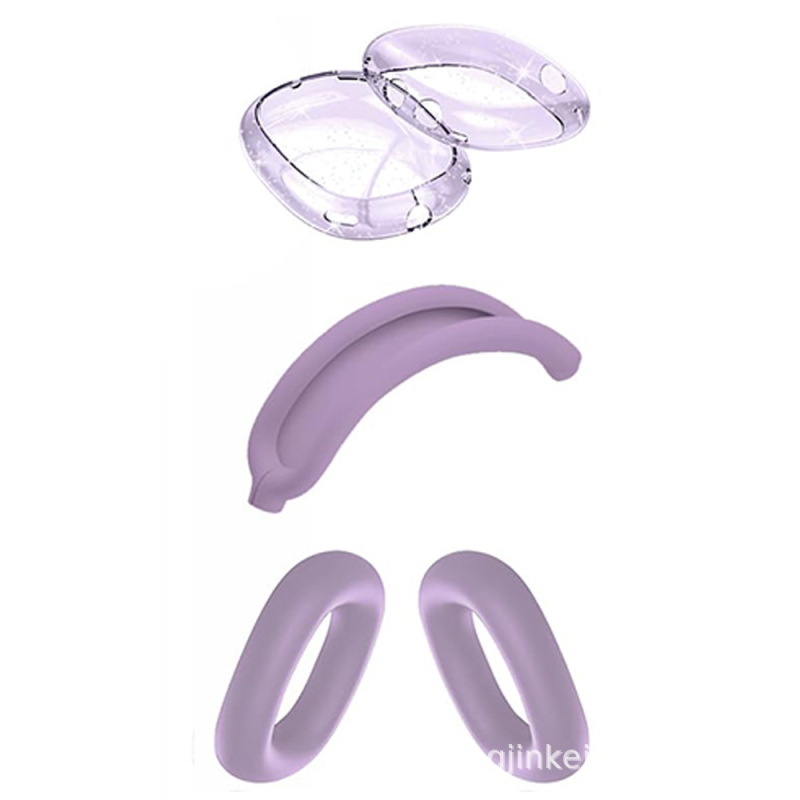 AirPods Max kaitsekott silikoonist ja TPU-st, poolläbipaistev, universaalne, süstvormimine, kohandatav