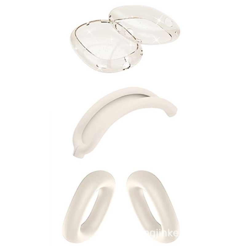 AirPods Max kaitsekott silikoonist ja TPU-st, poolläbipaistev, universaalne, süstvormimine, kohandatav