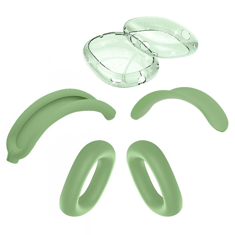 AirPods Max kaitsekott silikoonist ja TPU-st, poolläbipaistev, universaalne, süstvormimine, kohandatav