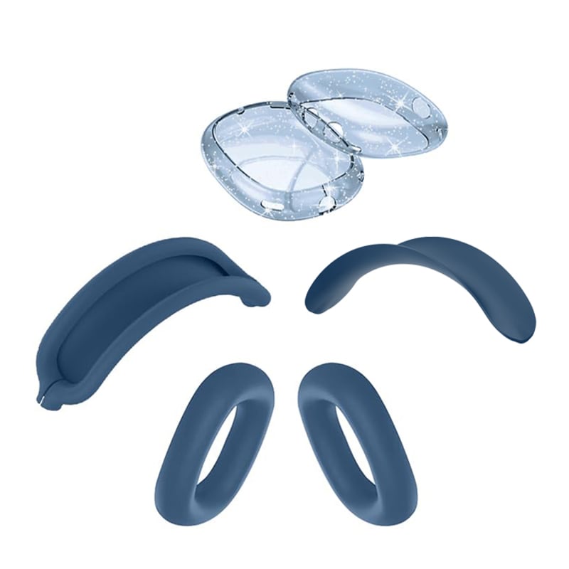 AirPods Max kaitsekott silikoonist ja TPU-st, poolläbipaistev, universaalne, süstvormimine, kohandatav