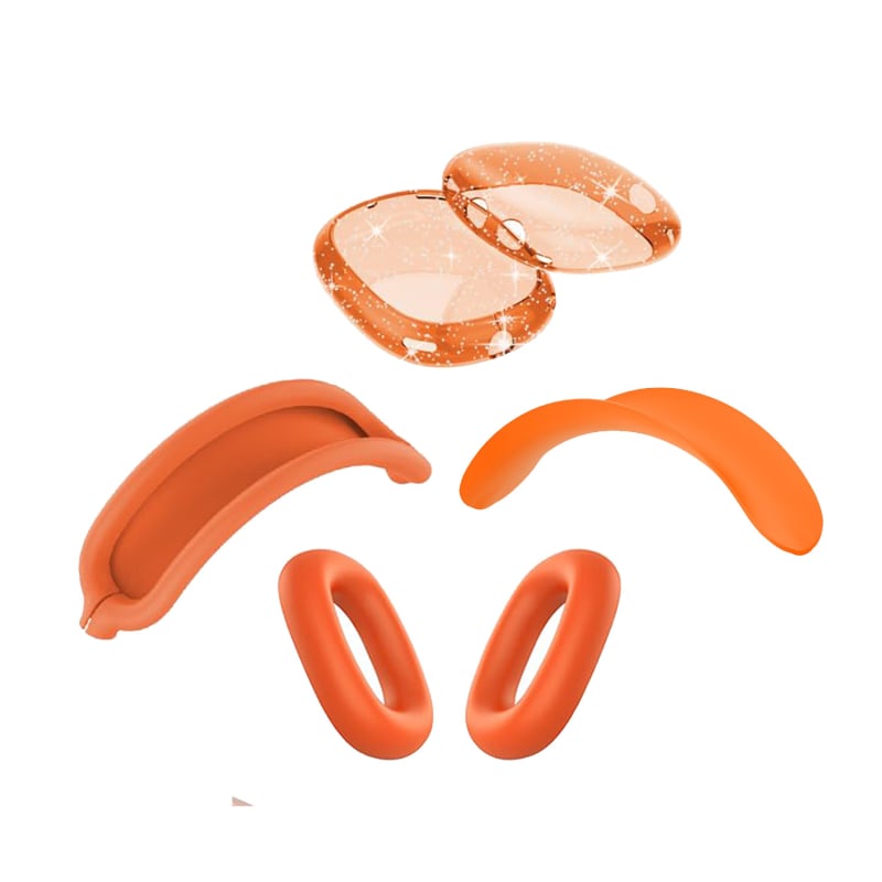 AirPods Max kaitsekott silikoonist ja TPU-st, poolläbipaistev, universaalne, süstvormimine, kohandatav