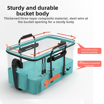 Сгъваема кофа за риба - EVA материал, бруто тегло 1