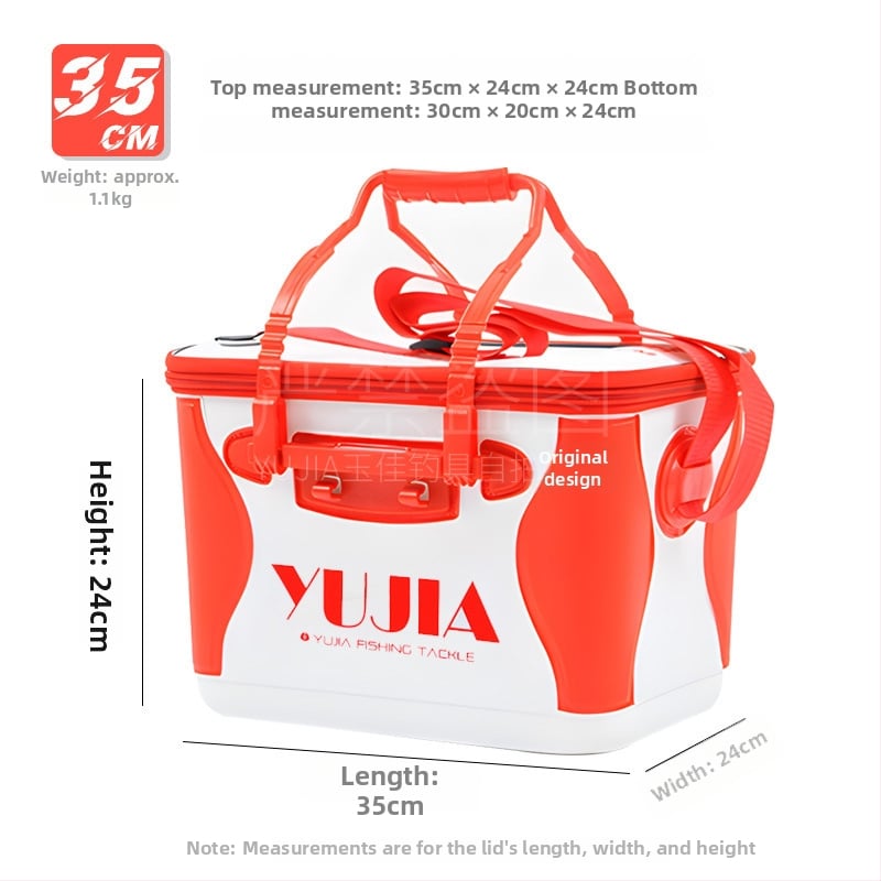 Jujia EVA jūras zvejas soma – ūdensnecaurlaidīga, pielāgojama, bieza un izturīga; EVA materiāls; piemērota ēsmai, līnijai, stienim un ruļļiem