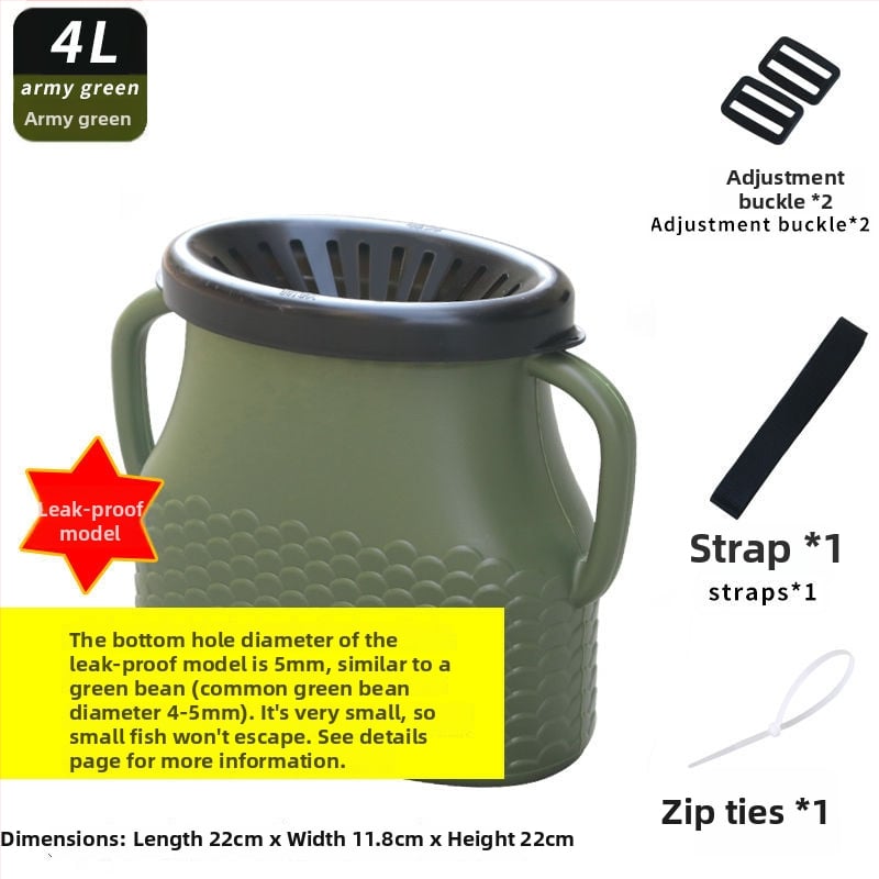 Ārējais plastmasas zivju grozs, bez zīmola