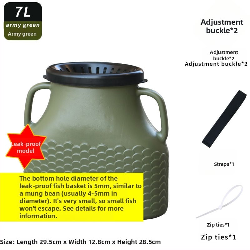 Ārējais plastmasas zivju grozs, bez zīmola