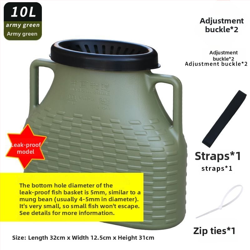 Ārējais plastmasas zivju grozs, bez zīmola