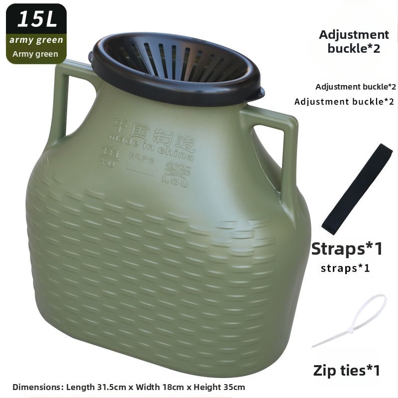 Ārējais plastmasas zivju grozs, bez zīmola