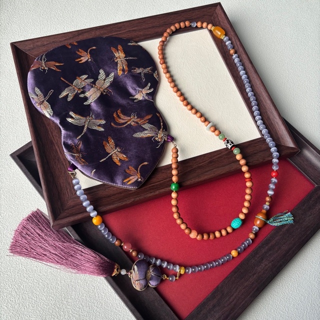 Τσάντα κινητού με φούντα, κέντημα Song Brocade, κινεζικού στυλ, οβάλ σχήμα, βαμβακερό ύφασμα με φέροντα επένδυση, Άνοιξη 2025