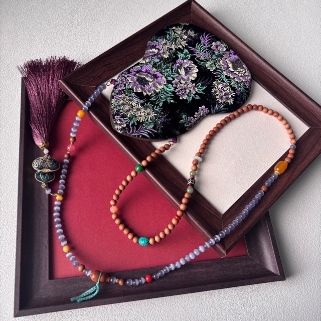 Τσάντα κινητού με φούντα, κέντημα Song Brocade, κινεζικού στυλ, οβάλ σχήμα, βαμβακερό ύφασμα με φέροντα επένδυση, Άνοιξη 2025