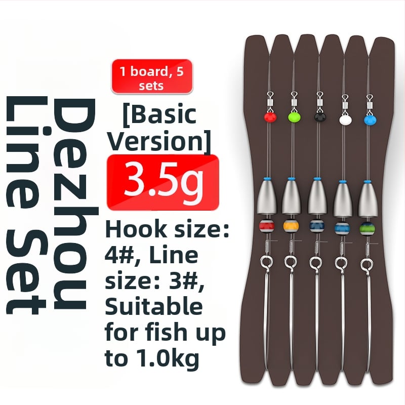 Texas rig komplekts – Gediron, Nr. 1 āķi ar bodēm, 500 gab.