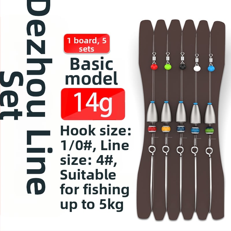 Texas rig komplekts – Gediron, Nr. 1 āķi ar bodēm, 500 gab.