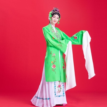 Hua Dan kostīms Pekinas operai – universāls drāmas apģērbs no kokvilnas-elastāna-poliestera