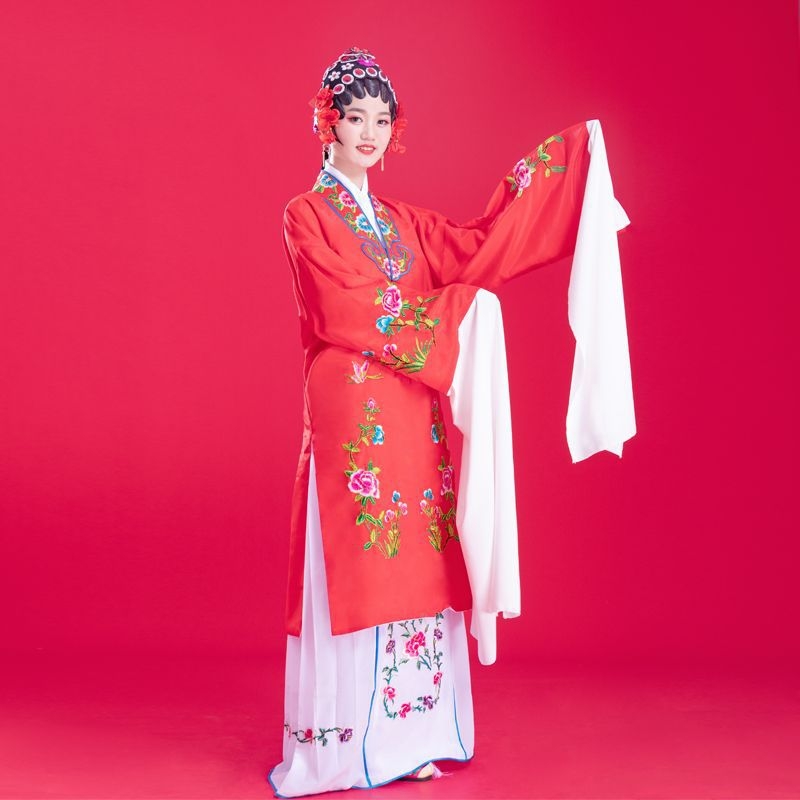 Hua Dan kostīms Pekinas operai – universāls drāmas apģērbs no kokvilnas-elastāna-poliestera