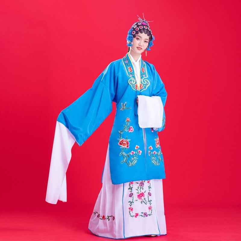 Hua Dan kostīms Pekinas operai – universāls drāmas apģērbs no kokvilnas-elastāna-poliestera