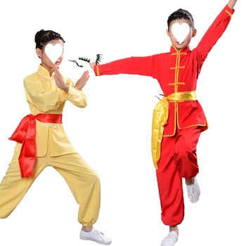 Gyerek Sanda edzőruha hosszú ujjú, uniszex, Lycra anyag, vinilon rost