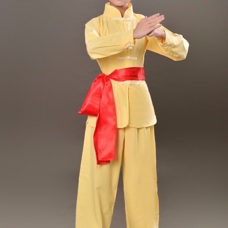 Gyerek Sanda edzőruha hosszú ujjú, uniszex, Lycra anyag, vinilon rost