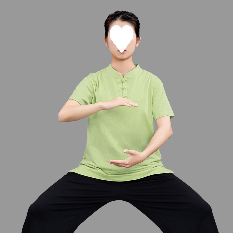 Ženski Tai Chi trening kostim, osmerodna brokatna praksa, pamuk materijal s podstavom 91–95%