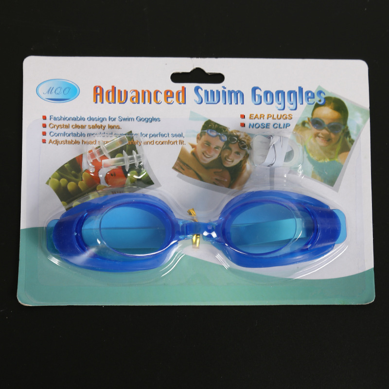 Anti-fog plivačke naočale s PC lećama, HD jasnoća, vodootporne, za odrasle, unisex; uključuje besplatni nosa klips i ušne čepice