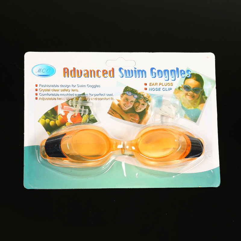 Anti-fog plivačke naočale s PC lećama, HD jasnoća, vodootporne, za odrasle, unisex; uključuje besplatni nosa klips i ušne čepice