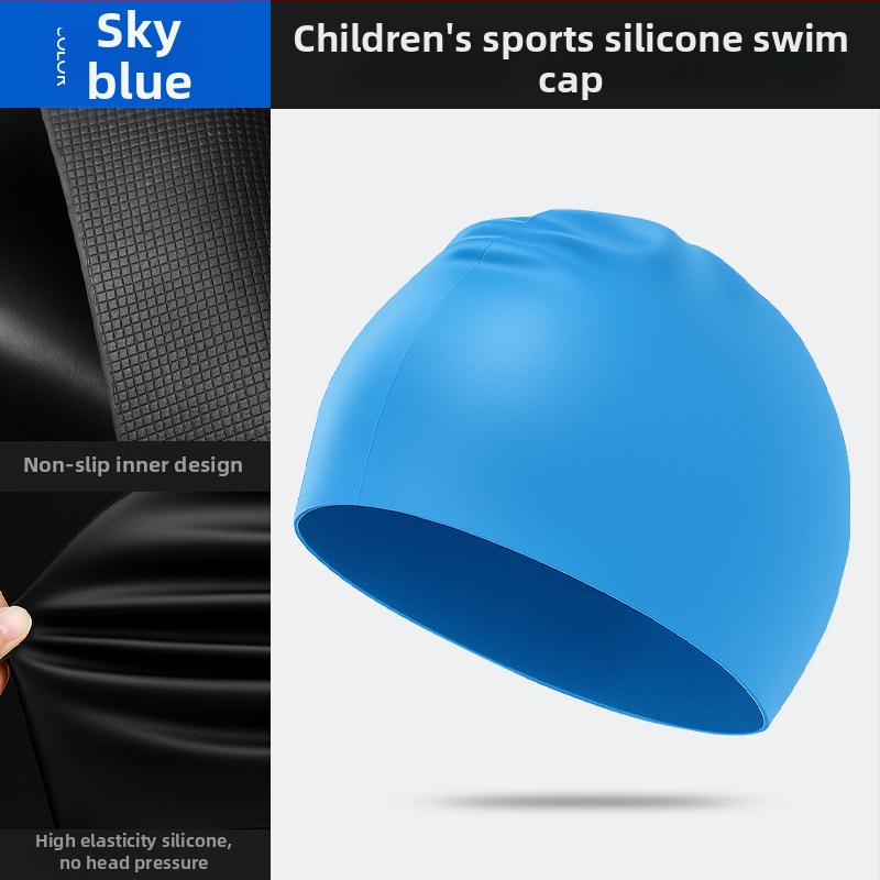 Dječja silikonska plivačka kapa, unisex, vodootporna, zaštita za uši