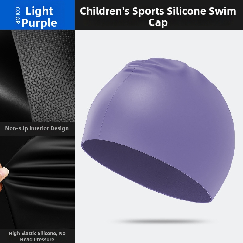 Dječja silikonska plivačka kapa, unisex, vodootporna, zaštita za uši