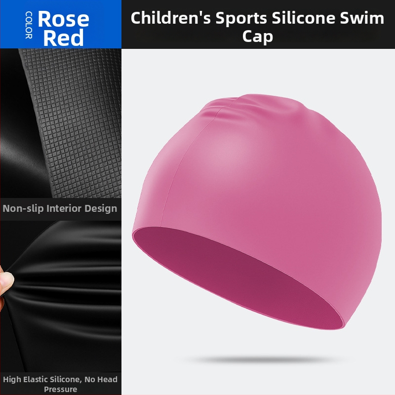 Dječja silikonska plivačka kapa, unisex, vodootporna, zaštita za uši