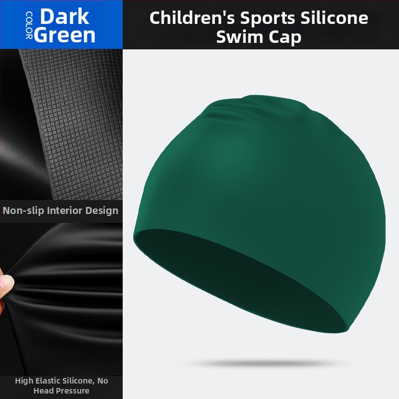 Dječja silikonska plivačka kapa, unisex, vodootporna, zaštita za uši