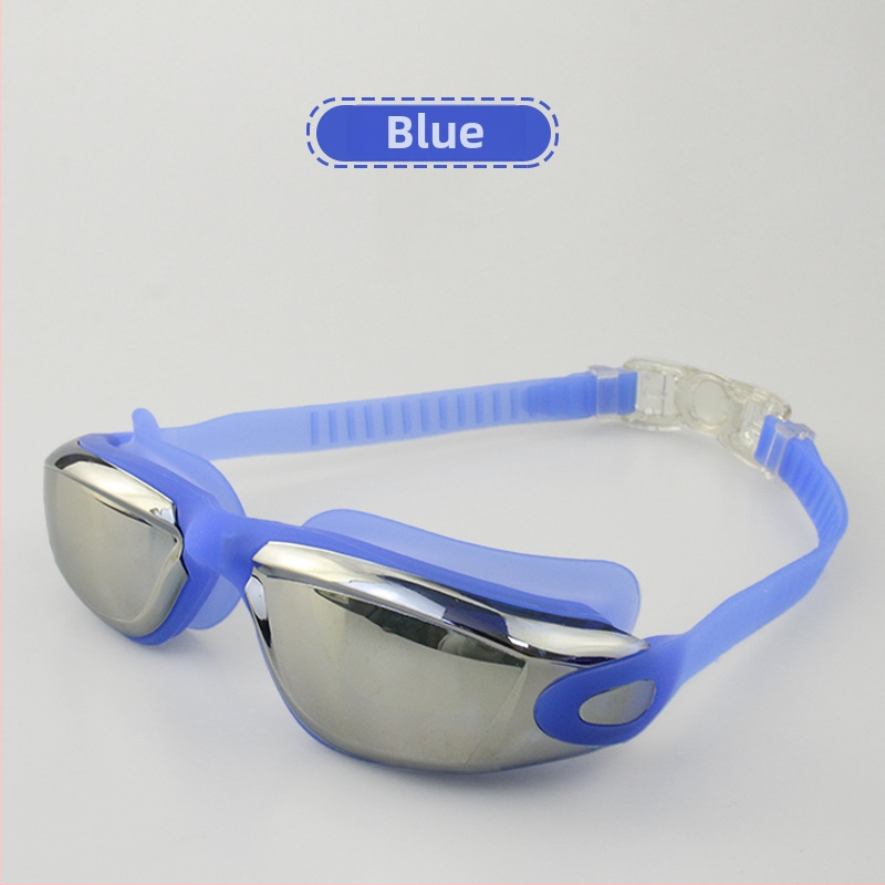 Mu Chuang Ochelari de înot anti-fog cu lentile PC pentru adulți
