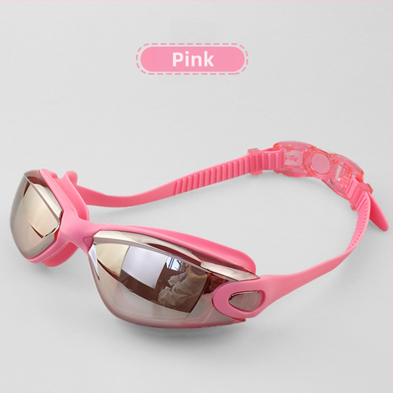 Mu Chuang Ochelari de înot anti-fog cu lentile PC pentru adulți