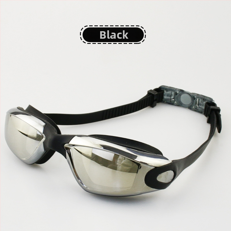 Mu Chuang Ochelari de înot anti-fog cu lentile PC pentru adulți