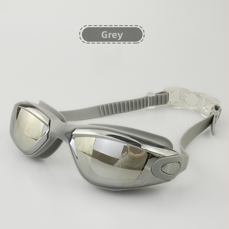 Mu Chuang Ochelari de înot anti-fog cu lentile PC pentru adulți