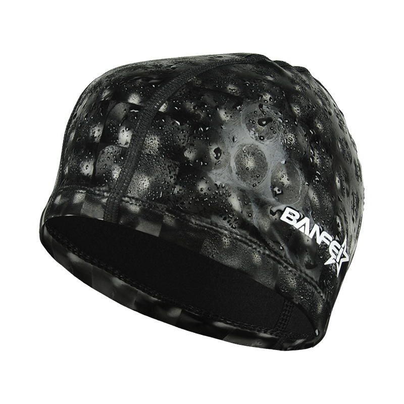 Banfi plivački šešir s PU premazom, uzorak Flash, za odrasle, unisex