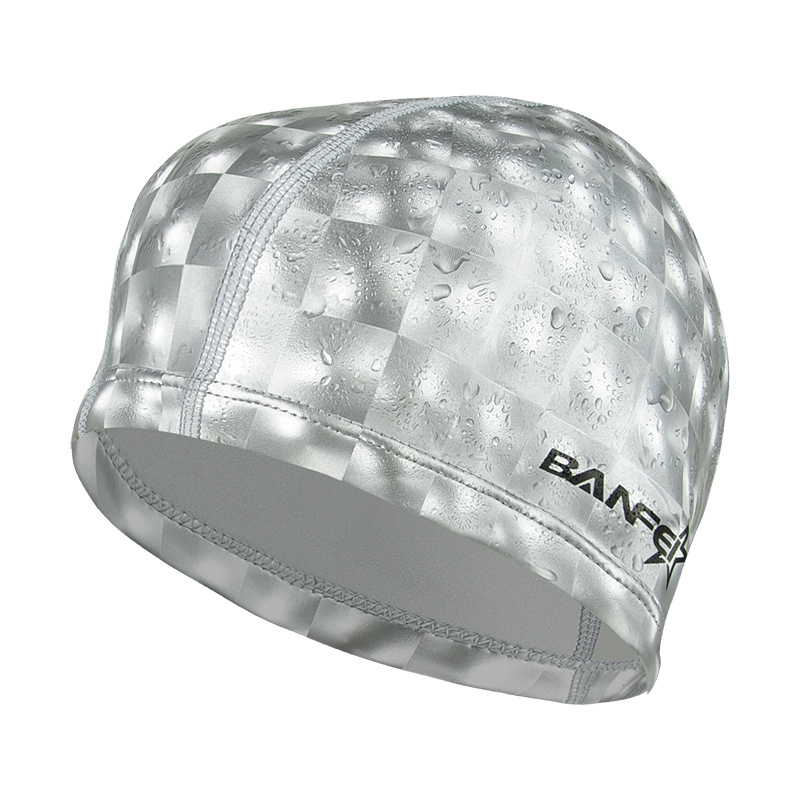 Banfi plivački šešir s PU premazom, uzorak Flash, za odrasle, unisex