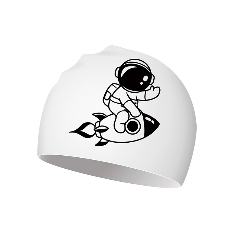 HAIZID dječja silikonska kapa za plivanje s cartoon uzorkom, vodootporna i protuklizna, zaštita za uši, udobna, za plivanje i vodene aktivnosti
