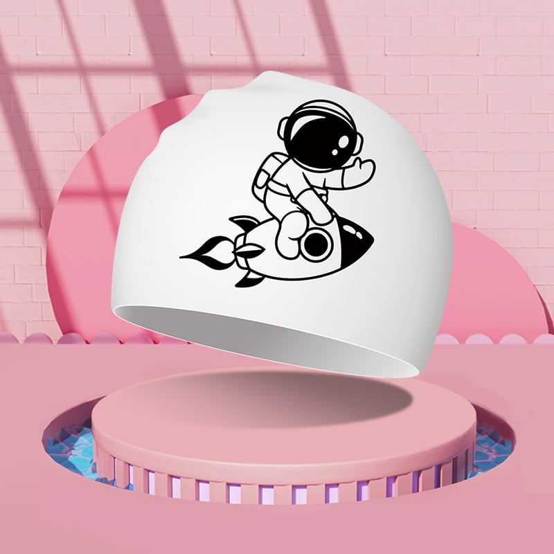 HAIZID dječja silikonska kapa za plivanje s cartoon uzorkom, vodootporna i protuklizna, zaštita za uši, udobna, za plivanje i vodene aktivnosti