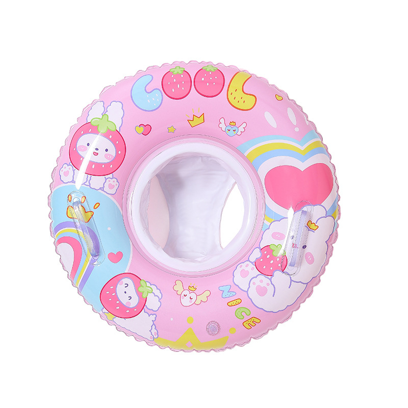 Dječji plivački prsten s cartoon dizajnom, 20 mm PVC debljina, ekološki materijal, pogodan za plivanje i hodanje po plitkoj vodi