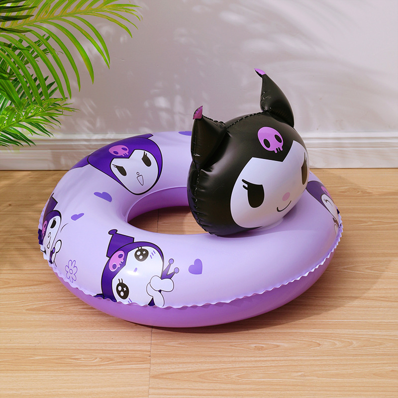 Dječji plivački prsten debelog dizajna, protiv prevrtanja, crtani uzorak, ekološki PVC