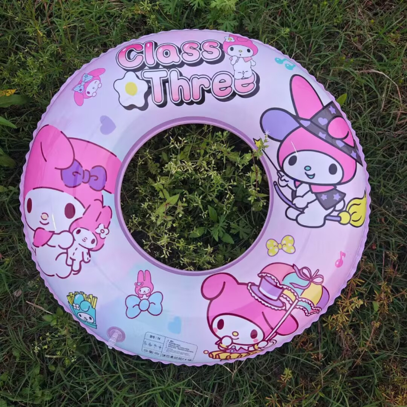 Dječji plivački prsten debelog dizajna, protiv prevrtanja, crtani uzorak, ekološki PVC