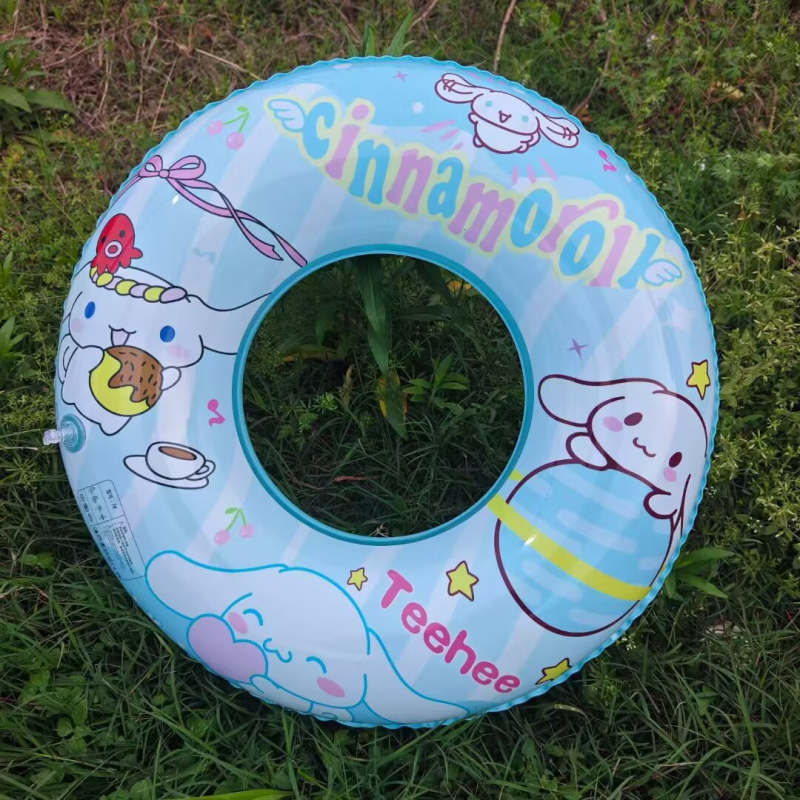 Dječji plivački prsten debelog dizajna, protiv prevrtanja, crtani uzorak, ekološki PVC