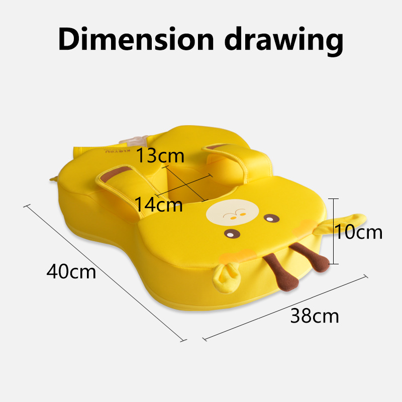KLEYOU dječji plivački prsten s karikaturnim uzorkom, pogodan za plivanje i hodanje kroz vodu