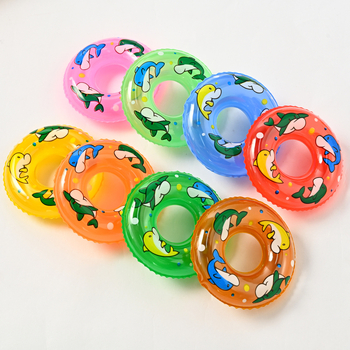 Naduvljiva kupaonica igračka s delfinom i plivačkim prstenom, PVC, za djecu 4–6 godina, marka Autonomy