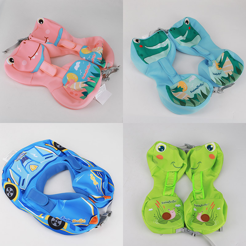 Swimbobo Dječje zamjensko jezgro za bazen — crtani krokodil, remen ispod pazuha, materijal Space cloth