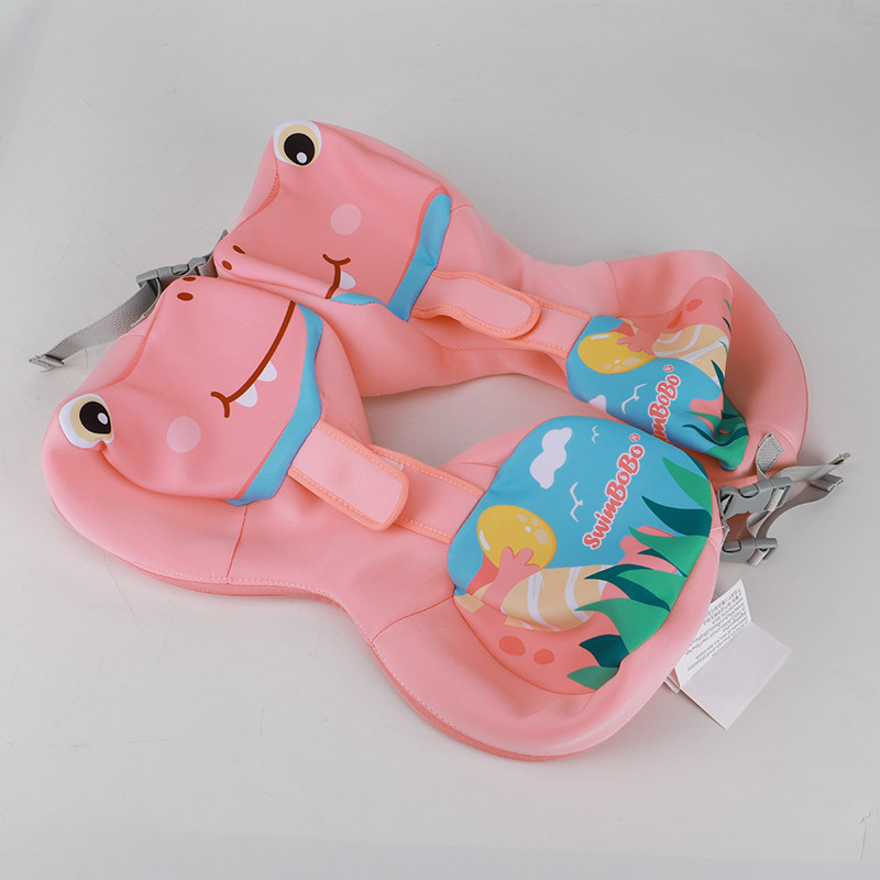 Swimbobo Dječje zamjensko jezgro za bazen — crtani krokodil, remen ispod pazuha, materijal Space cloth