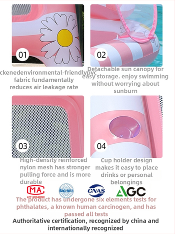 Odrasla nafukiva plut za bazen — Red bird ekološki PVC, debljina 0,21 mm, pogodna za bazene, vodne parkove i obalu mora, ručno napuhavanje