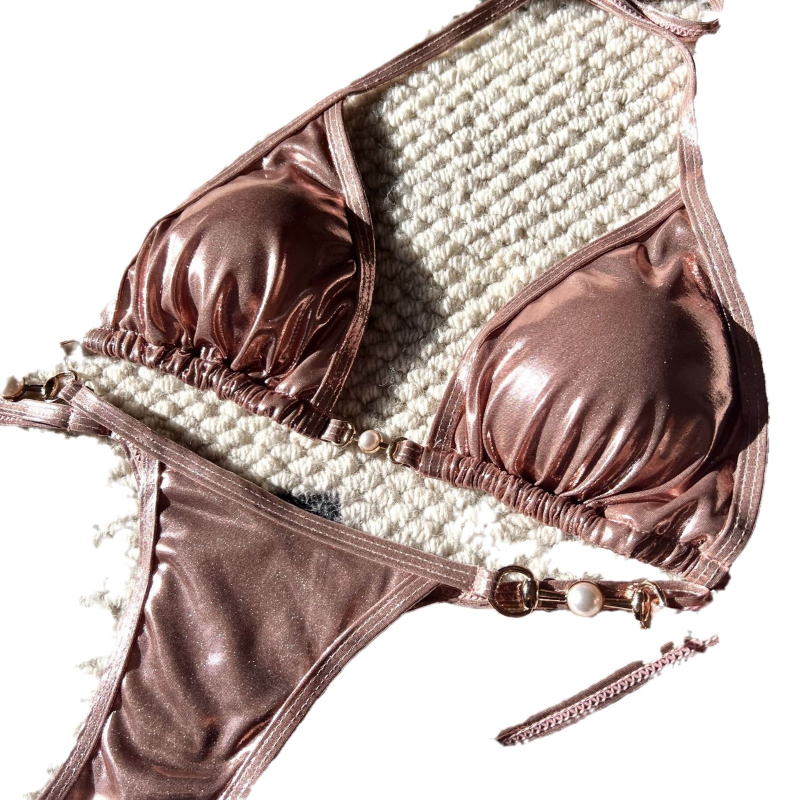 Thong bikini kupaći kostim – seksi stil; 82% poliester, podstava 18% spandex; s umetkom za grudi; bez čelične potpore