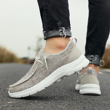 Prozračne kanvas loaferice, slip-on, lagane s debelim potplatom za šetnje na otvorenom