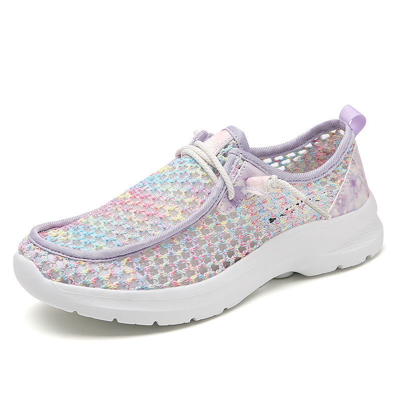 Prozračne kanvas loaferice, slip-on, lagane s debelim potplatom za šetnje na otvorenom