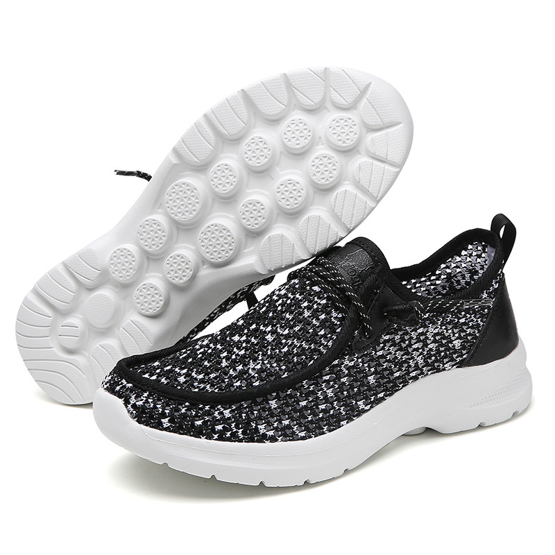 Prozračne kanvas loaferice, slip-on, lagane s debelim potplatom za šetnje na otvorenom